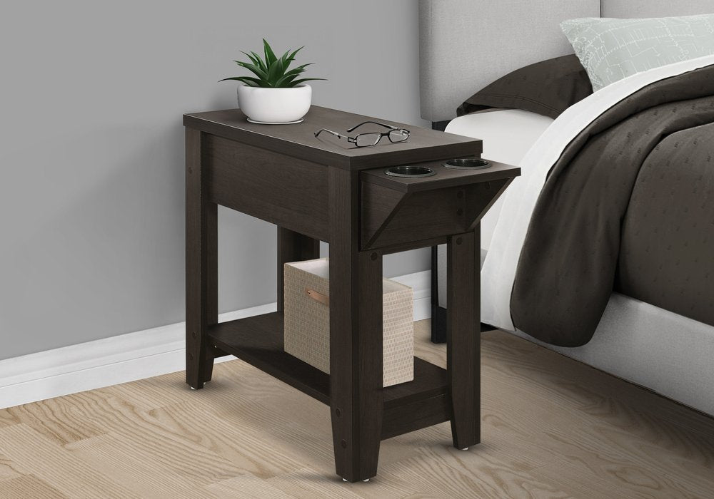 23" Brown Wood End Table With Shelf HomeRoots