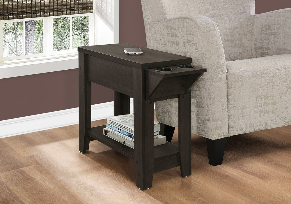 23" Brown Wood End Table With Shelf HomeRoots