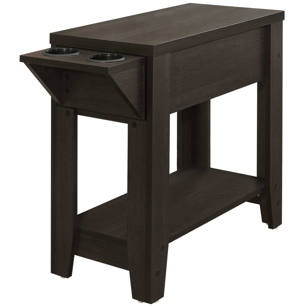 23" Brown Wood End Table With Shelf HomeRoots