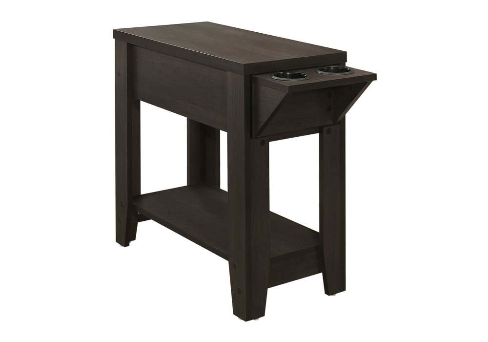 23" Brown Wood End Table With Shelf HomeRoots