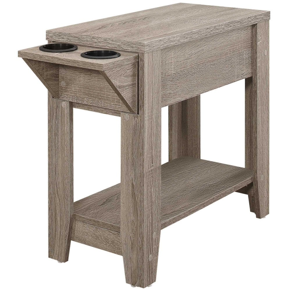 23" Brown Wood End Table With Shelf HomeRoots