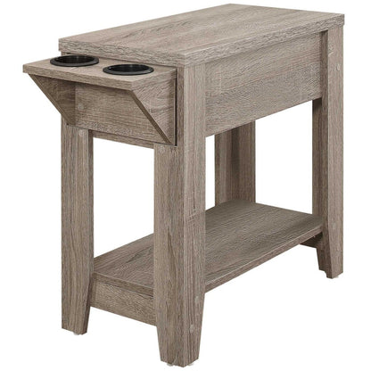 23" Brown Wood End Table With Shelf HomeRoots