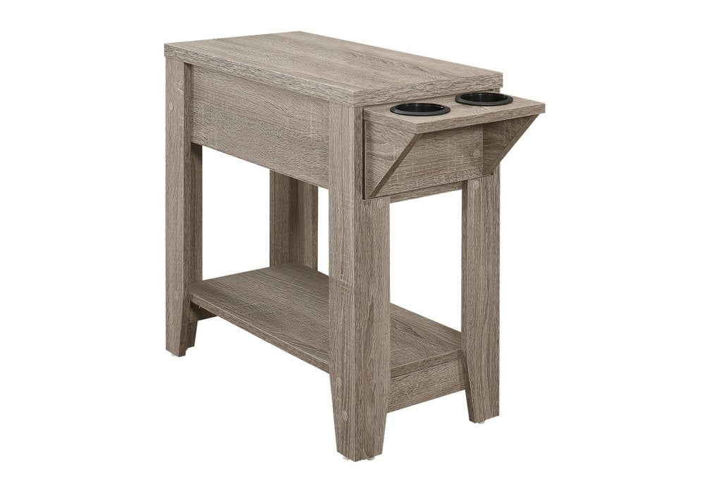 23" Brown Wood End Table With Shelf HomeRoots