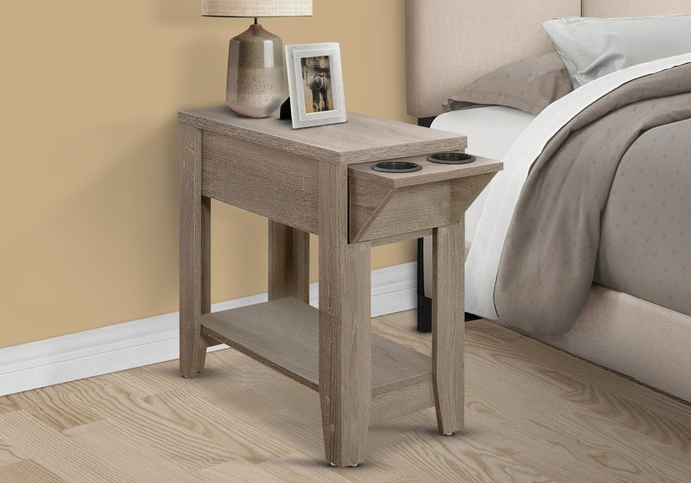 23" Brown Wood End Table With Shelf HomeRoots