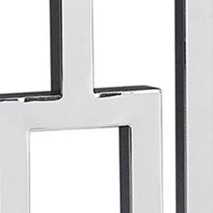 47" White Floor Shelf Console Table With Storage HomeRoots