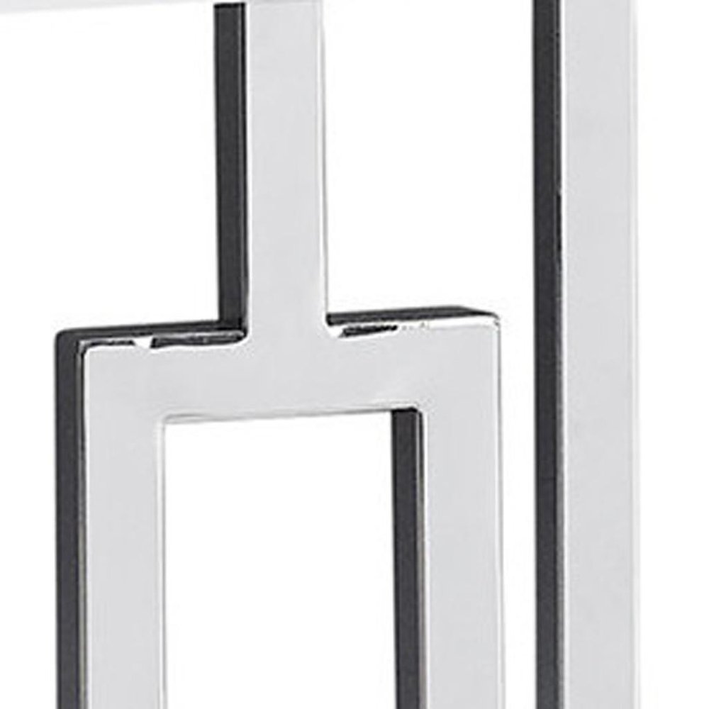 47" White Floor Shelf Console Table With Storage HomeRoots