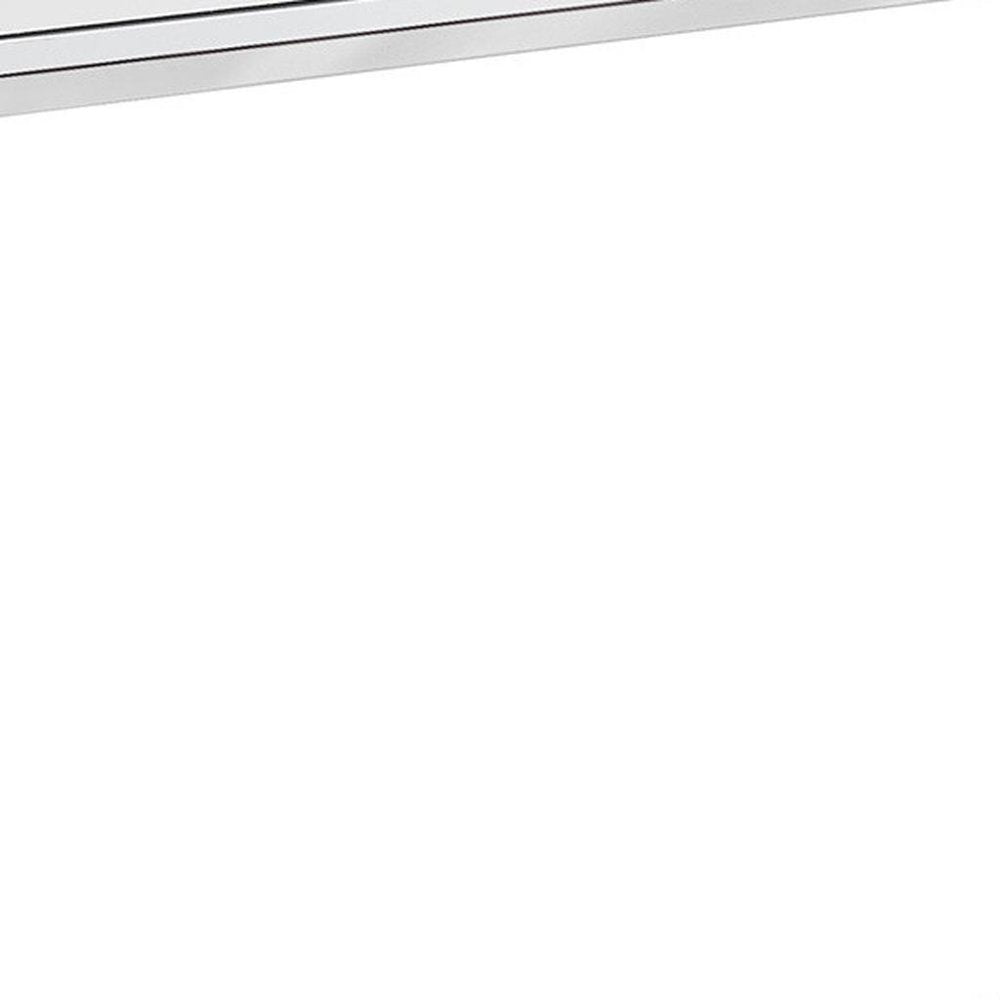 48" White and Silver Console Table And Drawers HomeRoots