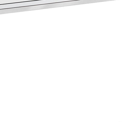 48" White and Silver Console Table And Drawers HomeRoots