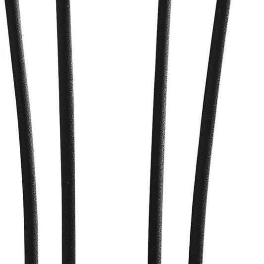 29" Black And Clear Glass Round End Table HomeRoots