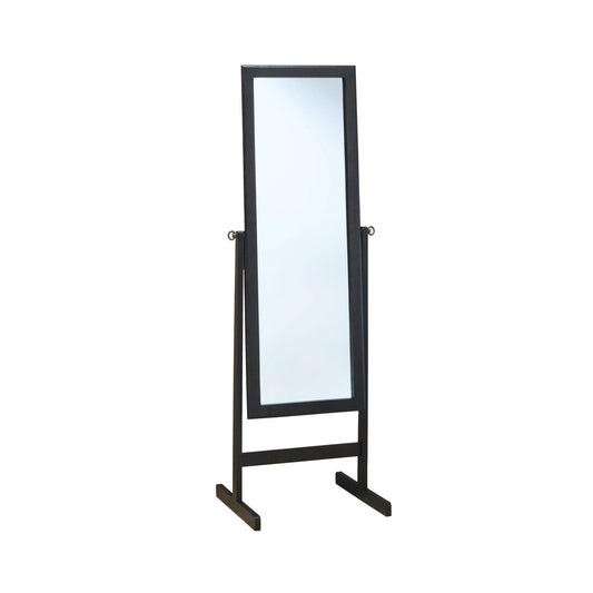 Brown Rectangle Cheval Standing Mirror - FurniFindUSA