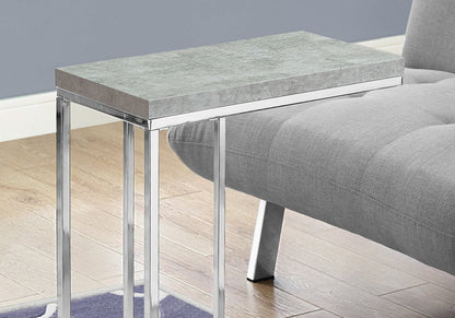 18.25" X 10.25" X 25.25" Cappuccino Particle Board Metal  Accent Table HomeRoots