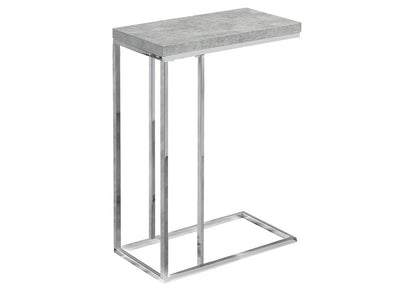 18.25" X 10.25" X 25.25" Cappuccino Particle Board Metal  Accent Table HomeRoots