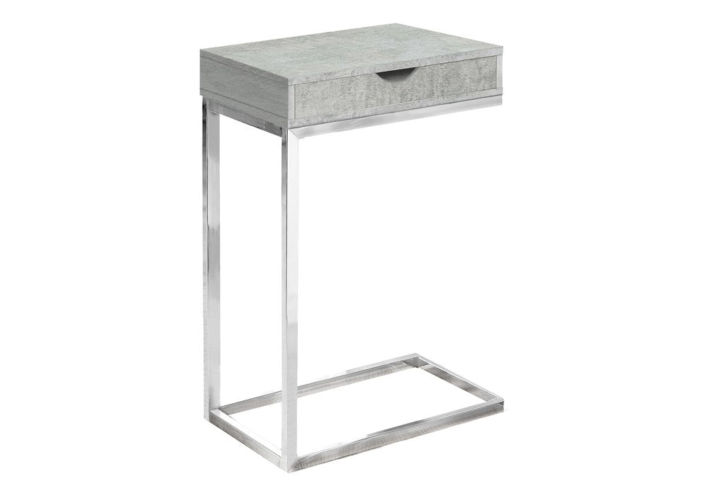 10.25" X 15.75" X 24.5" Cappuccino Finish And Gold Laminated Drawer Accent Table HomeRoots