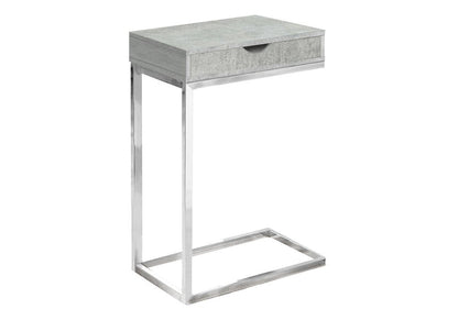 10.25" X 15.75" X 24.5" Cappuccino Finish And Gold Laminated Drawer Accent Table HomeRoots