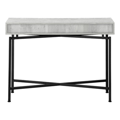 43" Gray And Black Cross Leg Console Table HomeRoots