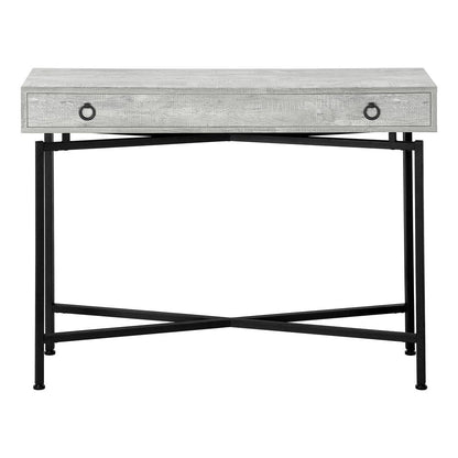 43" Gray And Black Cross Leg Console Table HomeRoots
