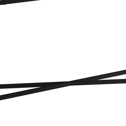 43" Gray And Black Cross Leg Console Table HomeRoots