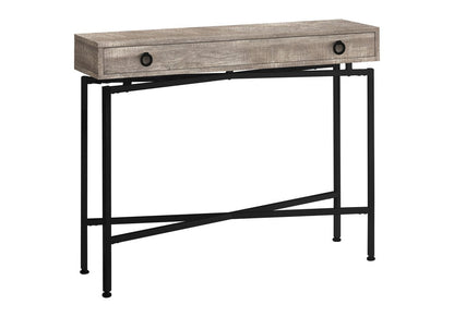 43" Gray And Black Cross Leg Console Table HomeRoots