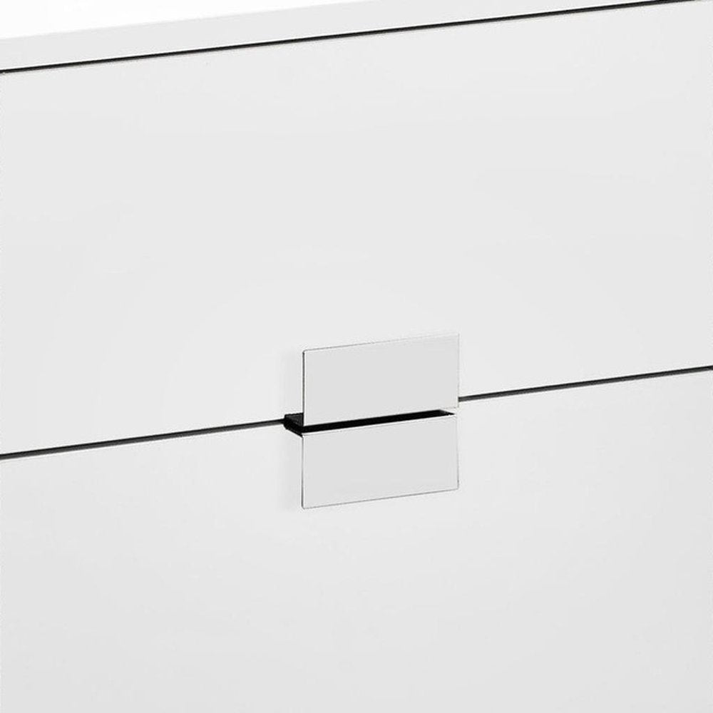 23.5" Particle Board And Chrome Metal Accent Table HomeRoots