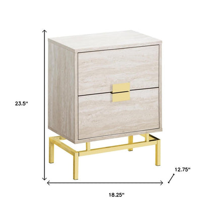 23.5" Particle Board And Chrome Metal Accent Table HomeRoots