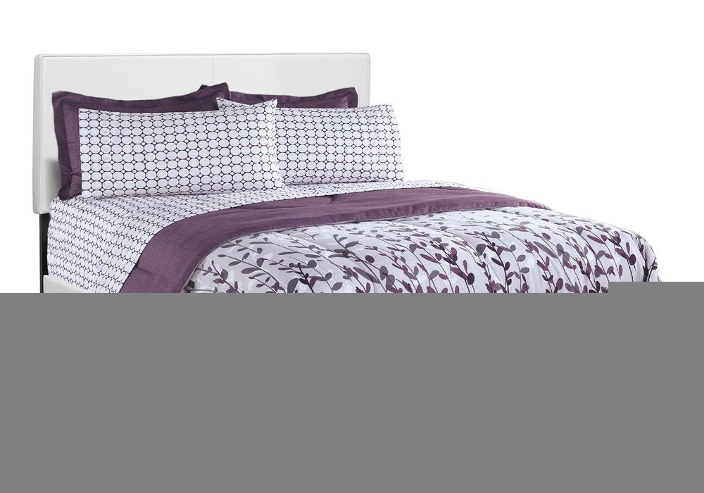 White Faux Leather Queen Bed Frame HomeRoots