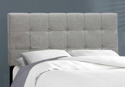 Beige Full Tufted Upholstered Bed Frame HomeRoots