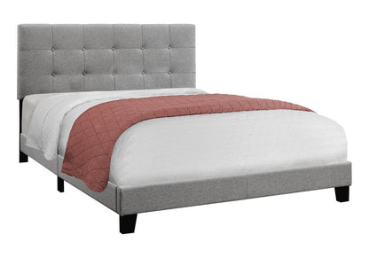 Beige Queen Upholstered Bed Frame HomeRoots