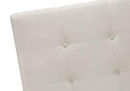 Beige Queen Upholstered Bed Frame HomeRoots