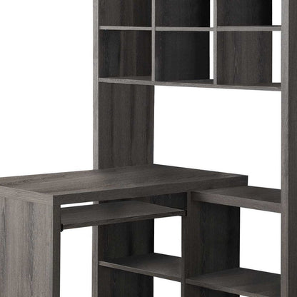 38" Taupe L Shape Computer Desk HomeRoots