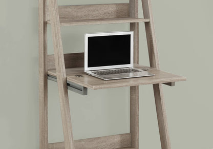 26" Taupe Wood Ladder Desk HomeRoots