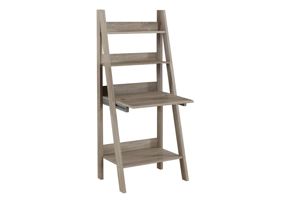 26" Taupe Wood Ladder Desk HomeRoots