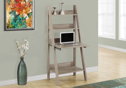 26" Taupe Wood Ladder Desk HomeRoots