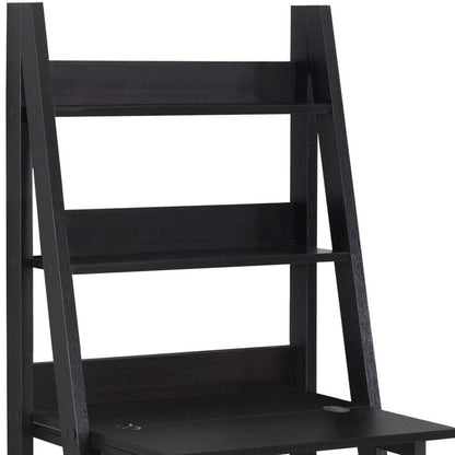 26" Taupe Wood Ladder Desk HomeRoots
