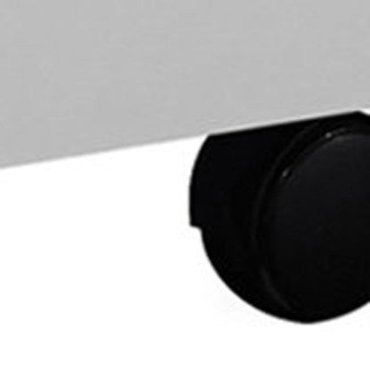 25" White Particle Board Filing Cabinet With Drawers HomeRoots