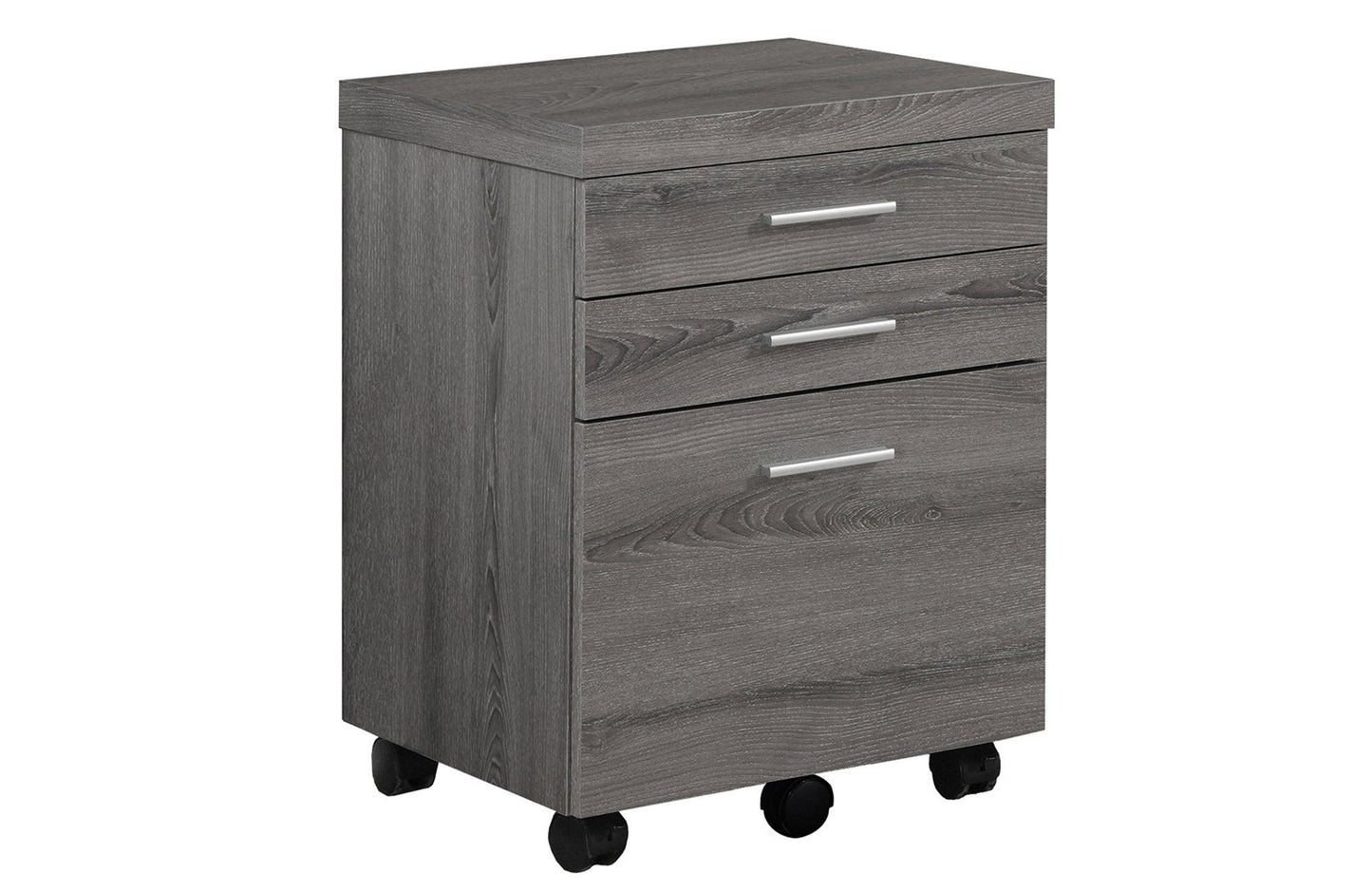 25.25" White Particle Board And Mdf Filing Cabinet With 3 Drawers - FurniFindUSA