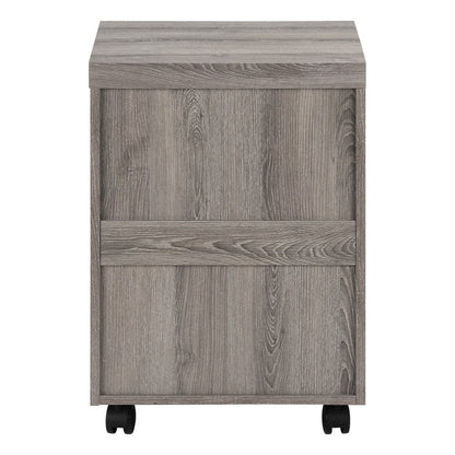 25" Gray Particle Board Filing Cabinet With Drawers HomeRoots