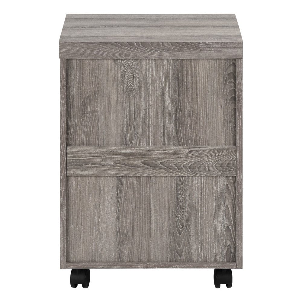 25" White And Gray Particle Board and Wood Filing Cabinet With Drawers HomeRoots