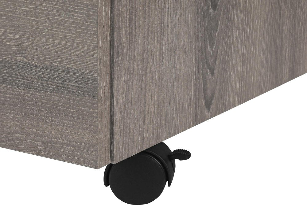 25" Gray Particle Board Filing Cabinet With Drawers HomeRoots