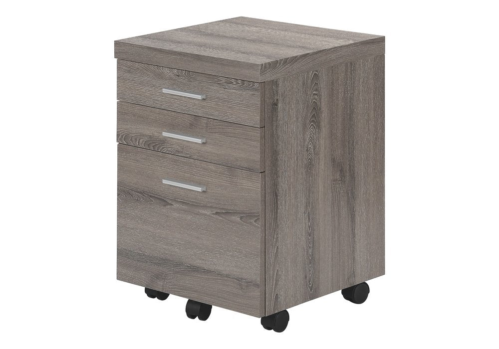 25" Gray Particle Board Filing Cabinet With Drawers HomeRoots