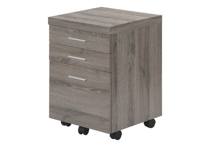 25" Gray Particle Board Filing Cabinet With Drawers HomeRoots