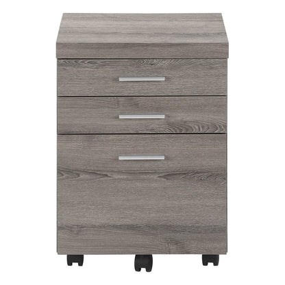 25" Gray Particle Board Filing Cabinet With Drawers HomeRoots