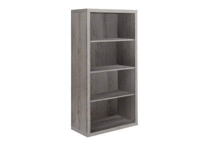 White Wood Adjustable Four Tier Bookcase HomeRoots