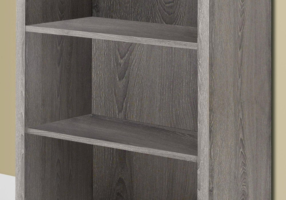 White Wood Adjustable Four Tier Bookcase HomeRoots