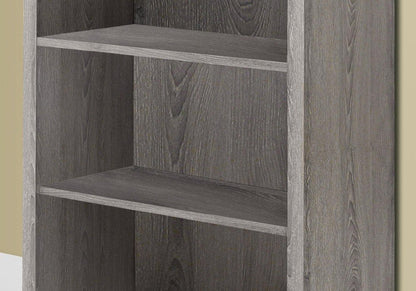 White Wood Adjustable Four Tier Bookcase HomeRoots
