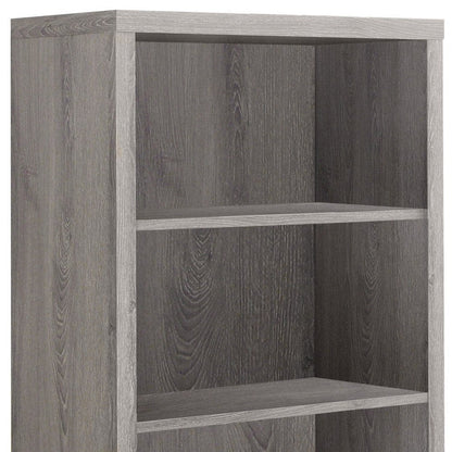 White Wood Adjustable Four Tier Bookcase HomeRoots