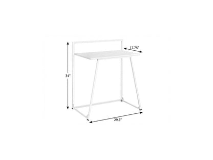 30" White and Gray Computer Desk HomeRoots