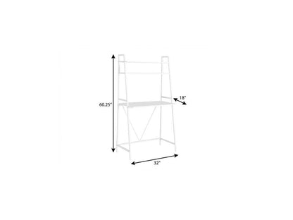 32" White Computer Desk HomeRoots