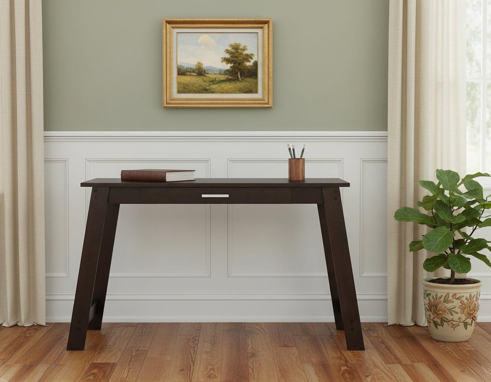 42" Brown Computer Desk HomeRoots