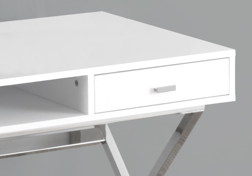 47" Brown and Black Computer Desk With Two Drawers HomeRoots