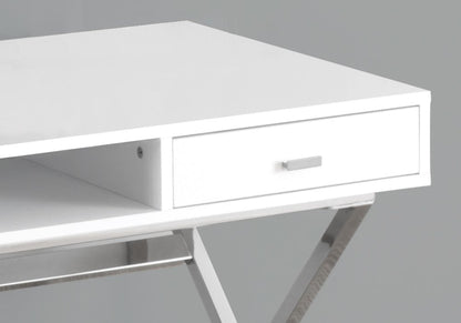 47" Brown and Black Computer Desk With Two Drawers HomeRoots